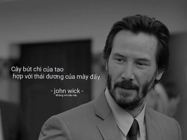 Meme ⚡ Cây bút chì của tao hợp với thái dương của mày đấy – John wick