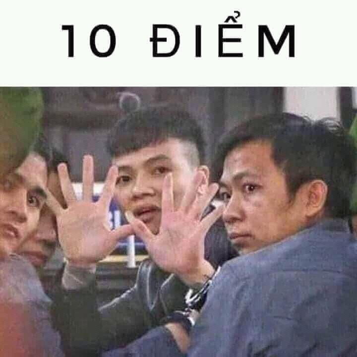 Meme ⚡ 10 điểm – Khá Bảnh đeo còng số 8 dơ 10 ngón tay