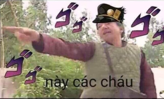 Meme ⚡ Ông già chỉ tay này các cháu