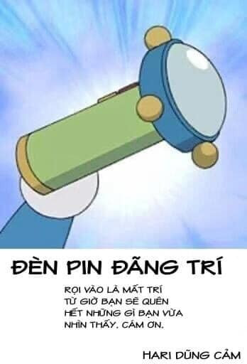 Meme ⚡ Đèn pin đãng trí – bảo bối của Doraemon