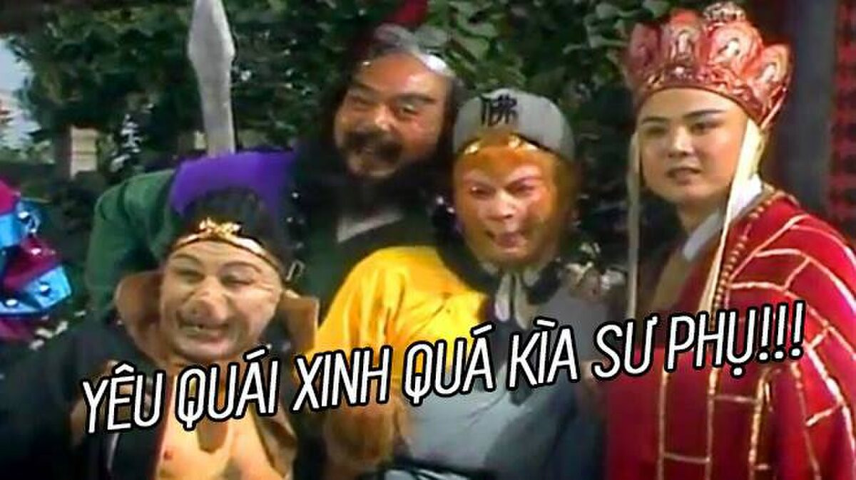 Meme ⚡ Yêu quái xinh quá kìa sư phụ – 4 thầy trò Đường Tăng