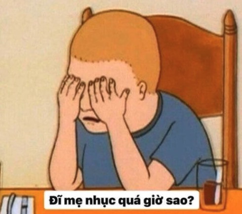 Meme ⚡ Anh tóc vàng ôm mặt nói đĩ mẹ nhục quá giờ sao?