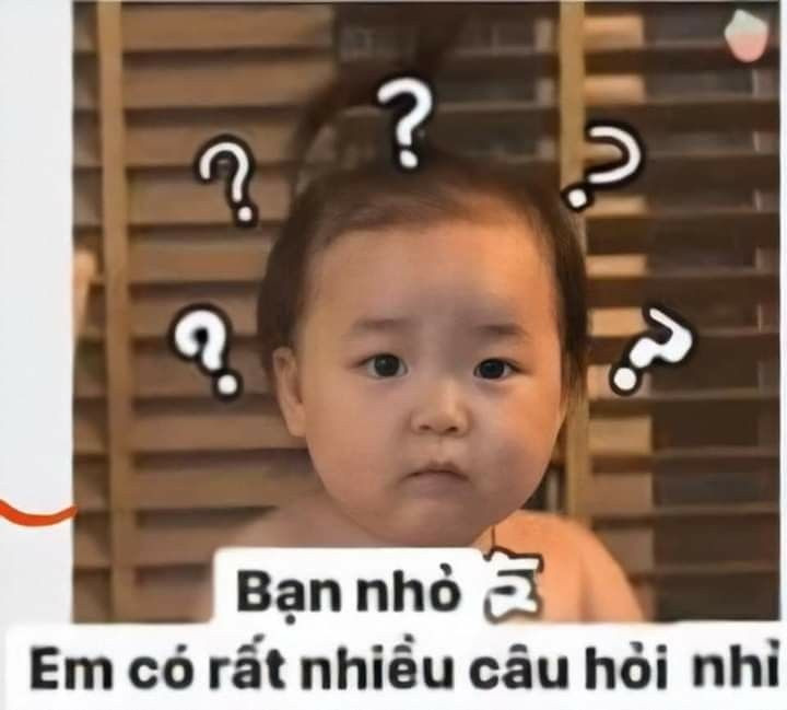 Meme ⚡ Bạn nhỏ, em có rất nhiều câu hỏi nhỉ