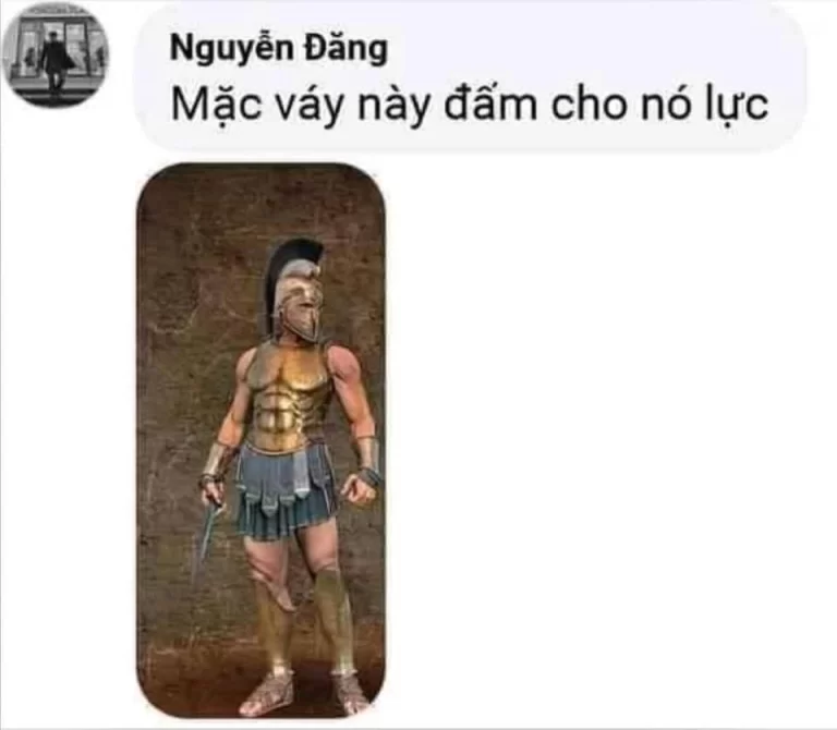 Bảo đàn ông mặc váy? Mặc váy chiến binh đế chế đấm cho nó lực