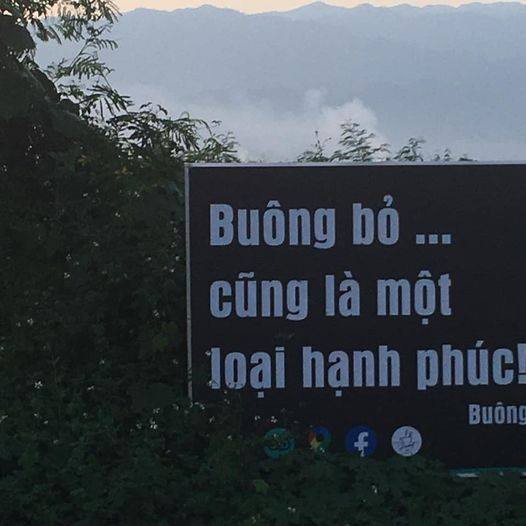 Meme ⚡ Biển báo: buông bỏ cũng là một loại hạnh phúc