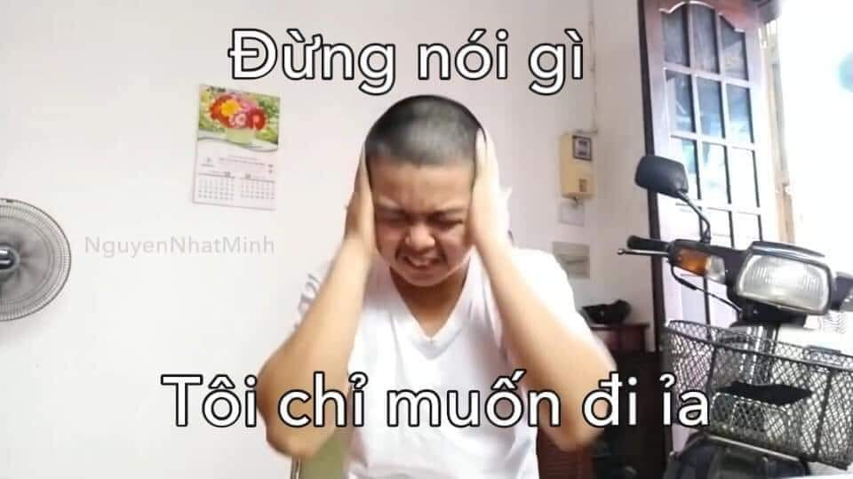 Meme ⚡ Bịt tai nói đừng nói gì, tôi chỉ muốn đi ỉa