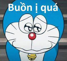 Meme ⚡ Buồn ị quá – Doraemon mắt long lanh