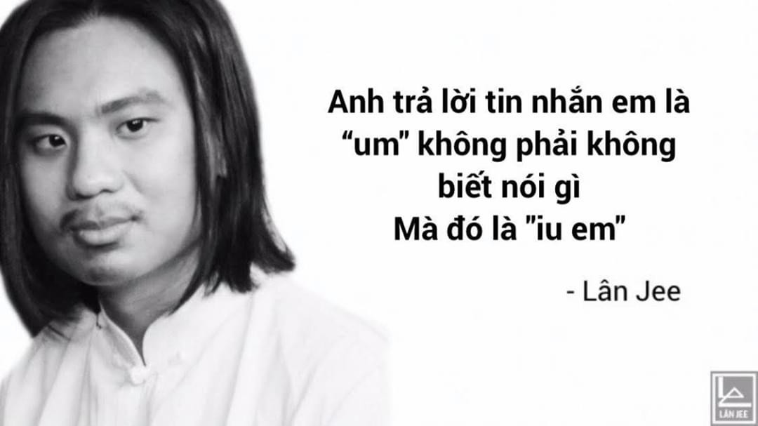 Meme ⚡ Lân Jee: Anh trả lời tin nhắn em là “um” đó nghĩa là “iu em”