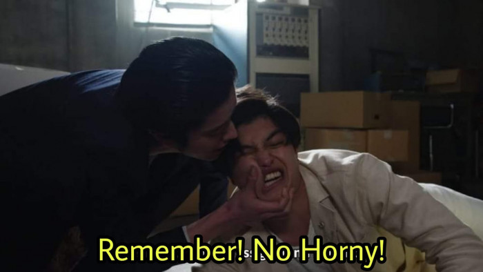 Meme ⚡ Chàng trai bị bóp mồm: Remember! No horny!