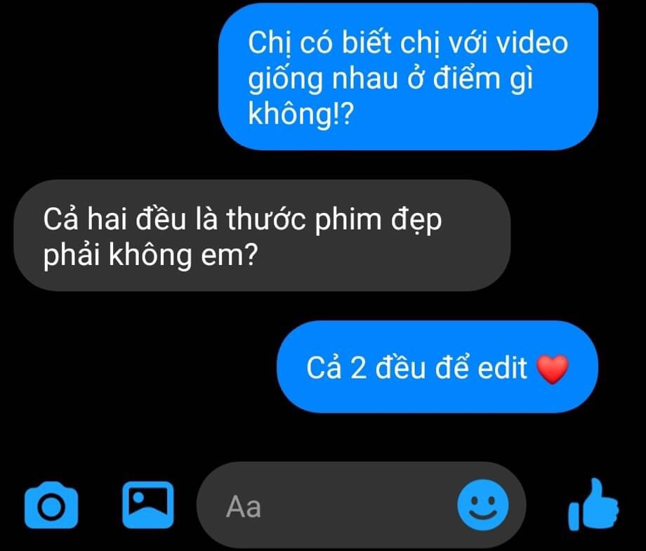 Meme ⚡ Chị với video giống nhau ở điểm gì? Cả 2 đều để edit.