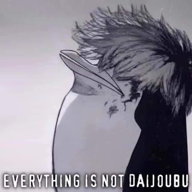 Meme ⚡ Chim cánh cụt tóc dài nói everything is not daijoubu (OK)