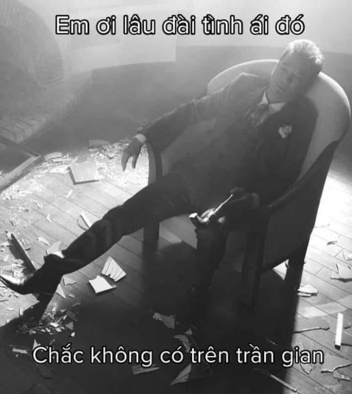 Meme ⚡ Đàm buồn bã: em ơi lâu đài tình ái đó chắc không có trên trần gian đâu