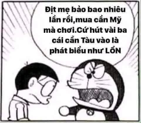 Meme ⚡ Đit mẹ đã bảo bao nhiêu lần rồi mua cần Mỹ mà chơi