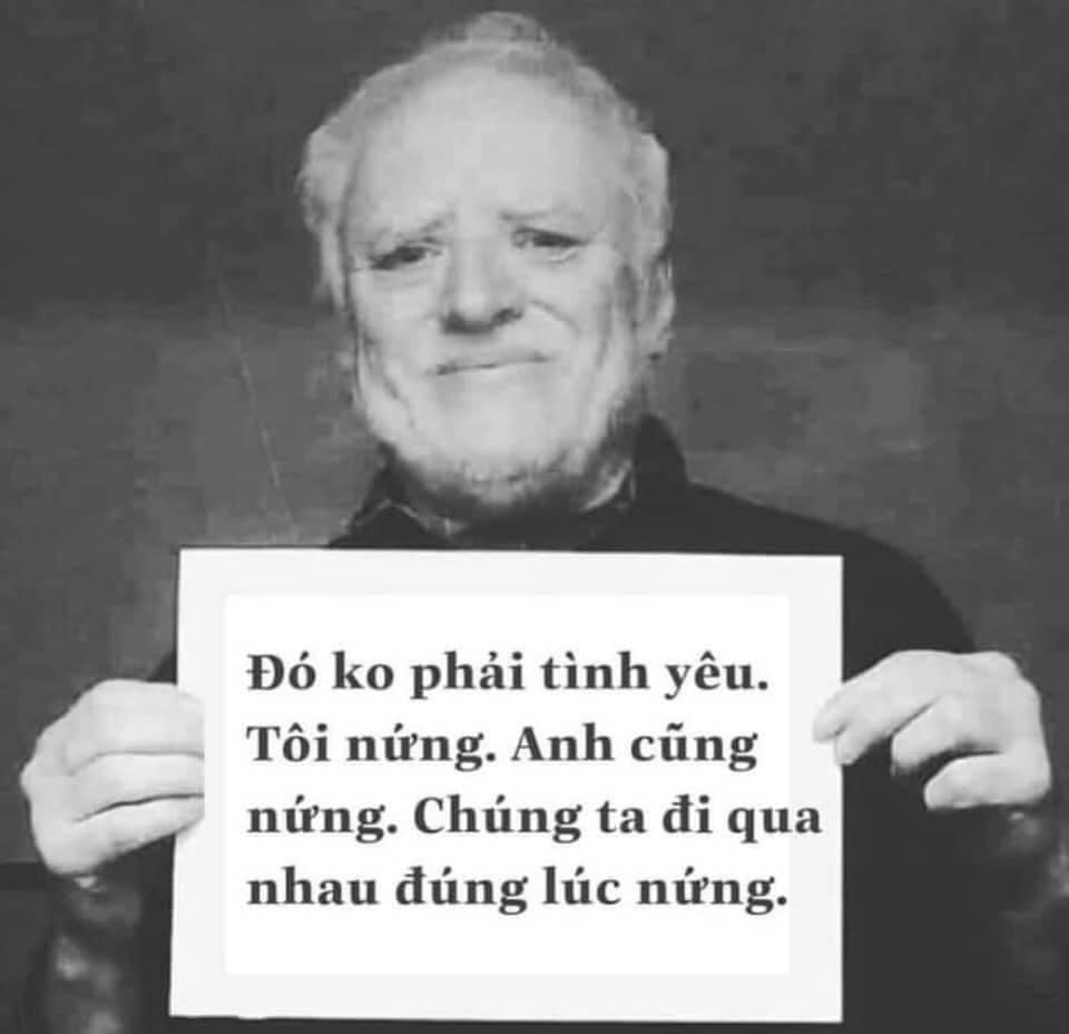 Meme ⚡ Đó không phải là tình yêu, chúng ta đi qua nhau lúc nứng