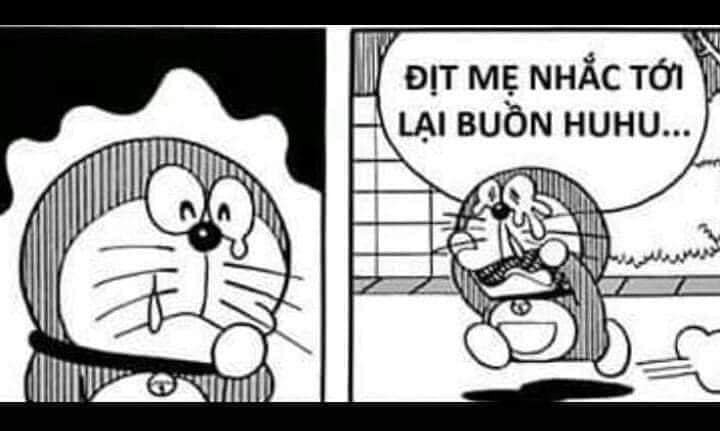 Meme ⚡ Doraemon vừa khóc vừa nói dit mẹ nhắc tới lại buồn huhu