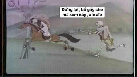 Meme ⚡ Đứng lại, bố gáy cho mà xem này alo alo