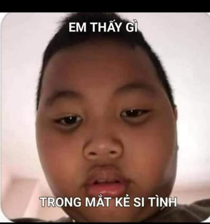 Meme ⚡ Em thấy gì trong mắt kẻ si tình