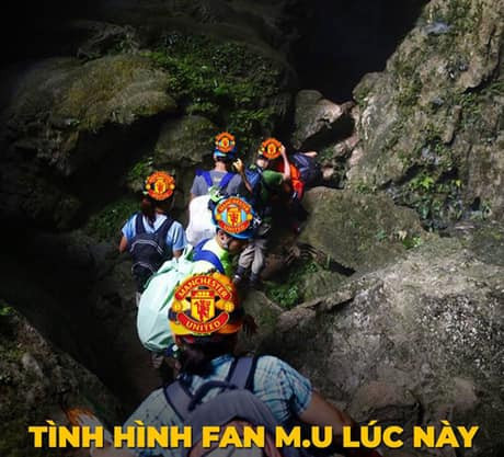 Meme ⚡ Fan MU chui vào hang sau mỗi trận thua