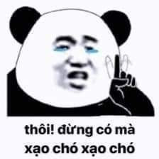 Meme ⚡ Gấu trúc mặt người nói thôi đừng có mà xạo chó