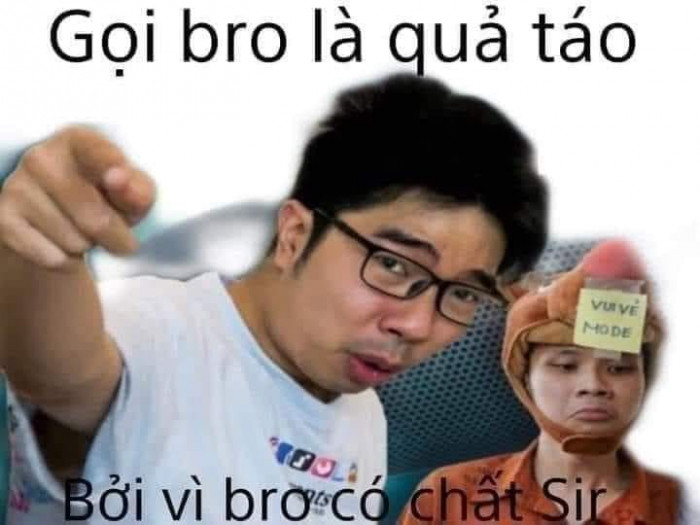 Meme ⚡ Gọi bro là quả táo, bởi vì bro có chất sir