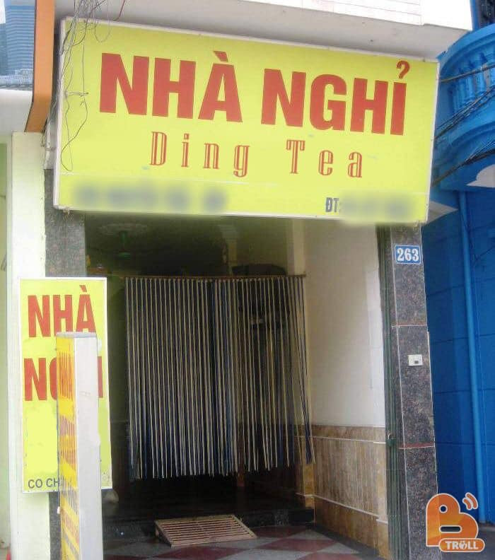 Meme ⚡ Hình ảnh nhà nghỉ trà sữa Ding Tea