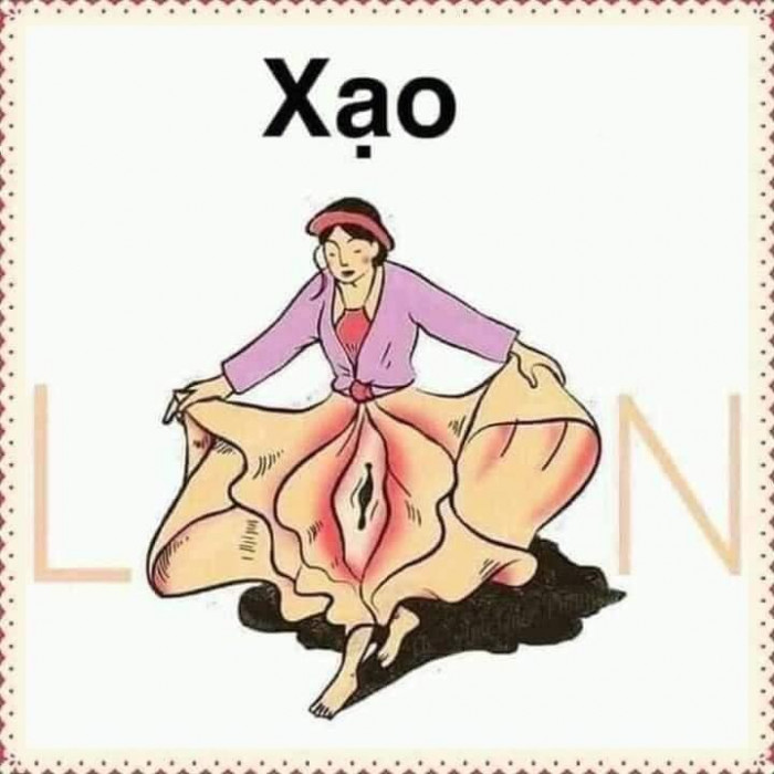 Meme ⚡ Hình vẽ chế cô gái khoe váy xạo lon