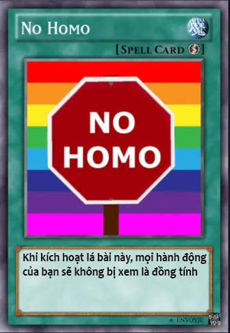 Meme ⚡ Lá bài No Homo