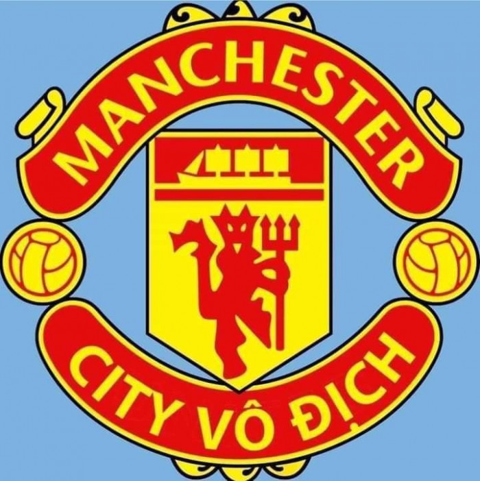 Meme ⚡ Logo MU: Manchester City vô địch