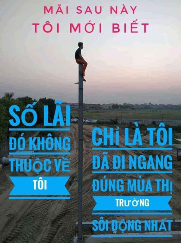 Meme ⚡ Mãi sau này tôi mới biết số lãi đó không thuộc về tôi