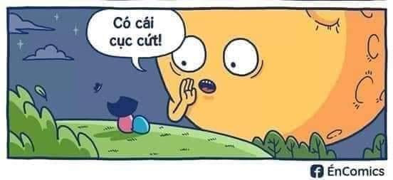 Meme ⚡ Mặt trăng ghé xuống nói với cô gái: Có cái cục cứt