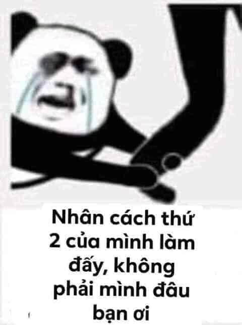 Meme ⚡ Nhân cách thứ 2 của mình làm đấy, không phải mình đâu bạn ơi