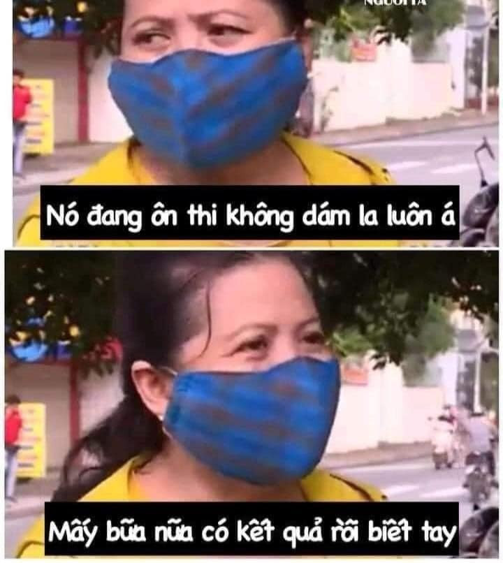 Meme ⚡ Nó đang ôn thi không dám la luôn á, mấy bữa nữa có kết quả rồi biết tay