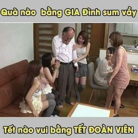 Meme ⚡ Quà nào bằng gia đình sum vầy, tết nào bằng tết đoàn viên