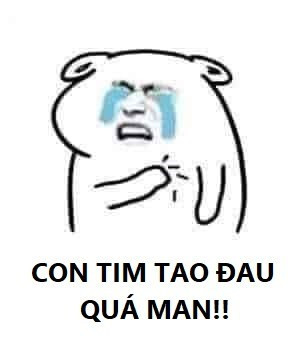 Meme ⚡ Tải meme con tim tao đau quá man