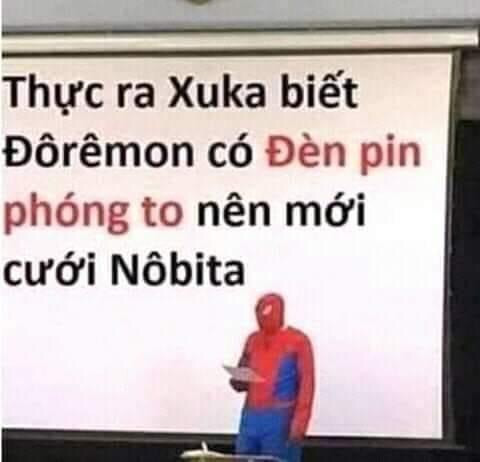 Meme ⚡ Thực ra Xuka biết Doraemon có đèn pin phóng to nên mới cưới Nobita