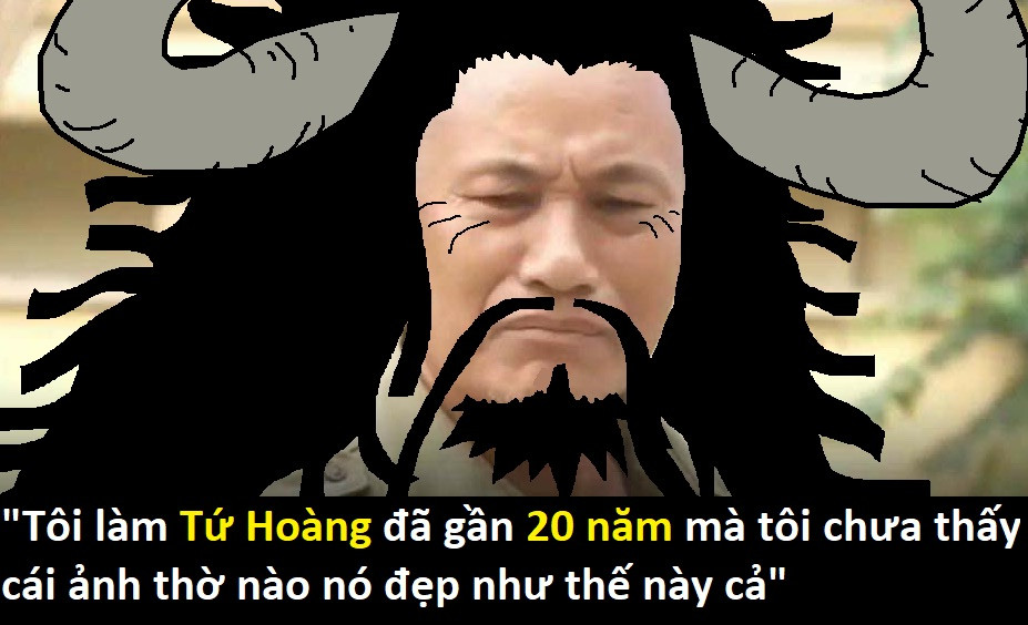 Meme ⚡ Tôi làm tứ hoàng 20 năm mà chưa thấy cái ảnh thờ nào nó đẹp như thế này cả