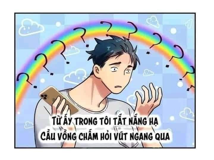 Meme ⚡ Từ ấy trong tôi tắt nắng hạ, cầu vồng chấm hỏi vút ngang qua