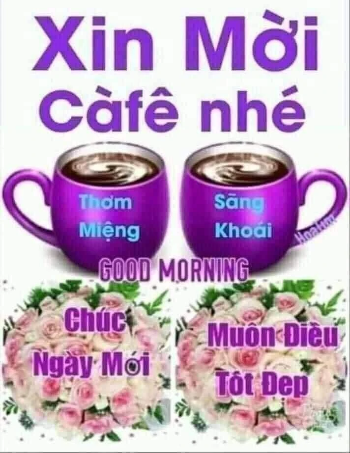 Meme ⚡ Xin mời cafe nhé, chúc ngày mới muôn điều tốt đẹp