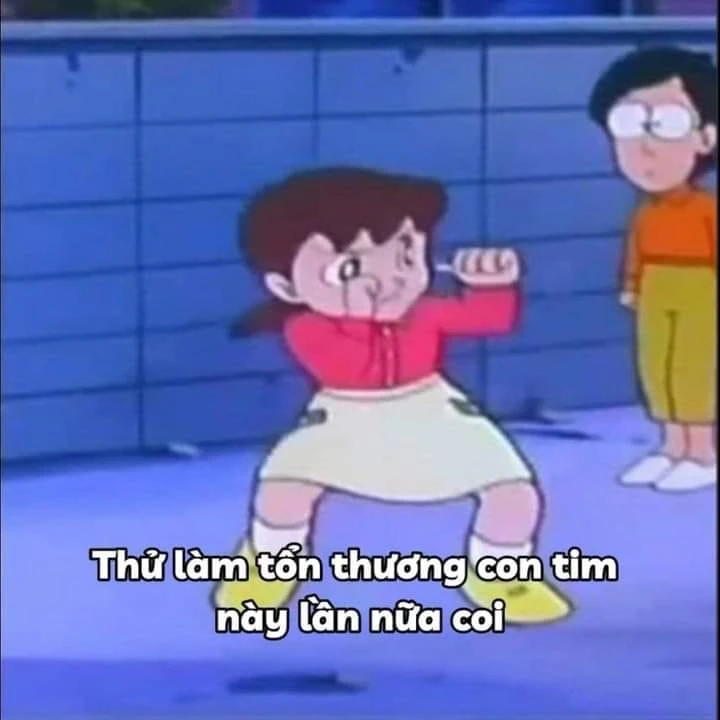 Meme ⚡ Xuka thủ thế đấm nhau nói: thử làm tổn thương con tim này lần nữa coi