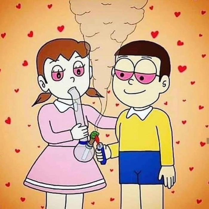 Meme ⚡ Xuka và Nobita mắt đỏ vì bú đá